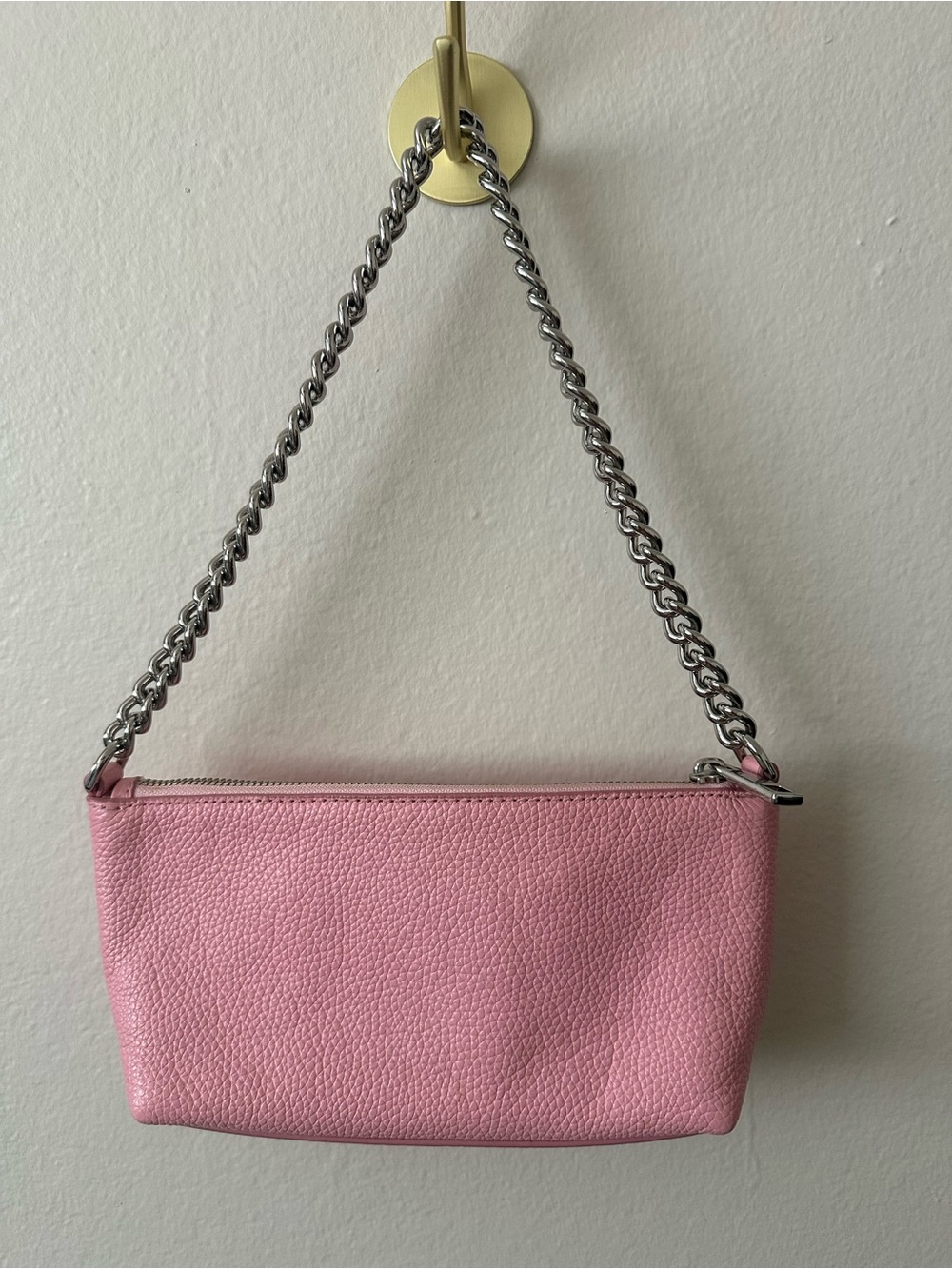 Marc Jacobs Pink Leather Chain Shoulder Bag - Picture 3 of 4
